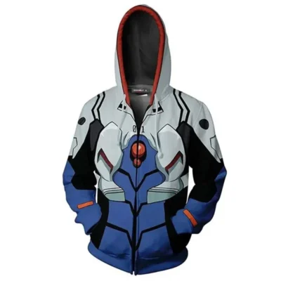 Evangelion Casual Zipper Hoodie