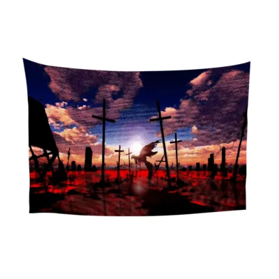 Evangelion Anime Popular Anime Decor Tapestry