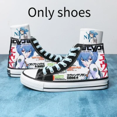 Evangelion Eva Retro Anime High Top Canvas