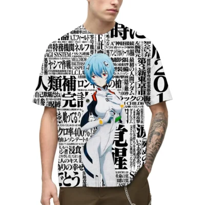 Evangelion Classic Anime Graphic T-shirt