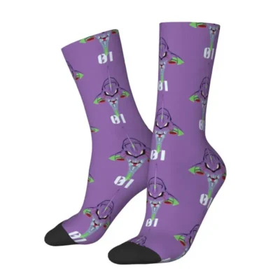 Evangelion Mens Anime Crew Sock