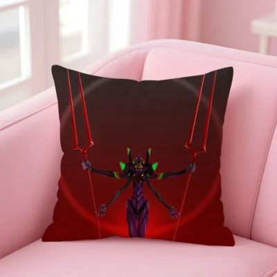 Evangelion Aesthetic Anime Throw Pillow