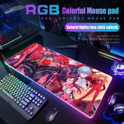 Evangelion EVA Aesthetic RBG Mouse Pad