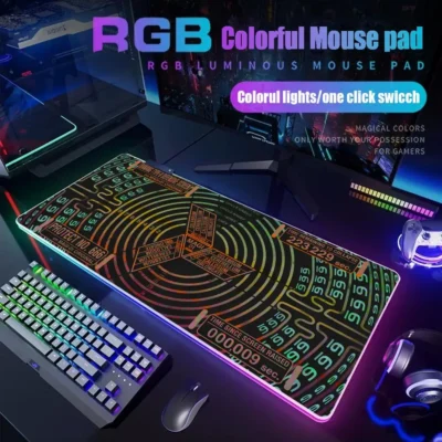 Evangelion RGB Gamer RBG Mouse Pad