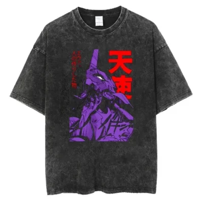 Evangelion Graphic Print Mineral T-shirt