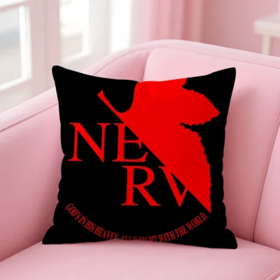 Evangelion Cute Cartoon Throw Pillow