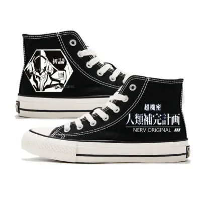 Evangelion Eva Stylish Anime High Top Canvas