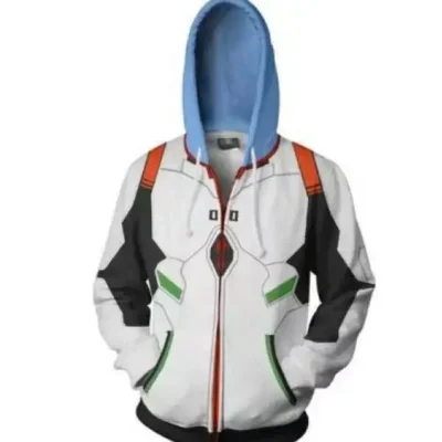 New cartoon EVA series 3D Zipper Hoodie