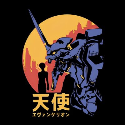 Alternative view of Evangelion Retro Tote Bag