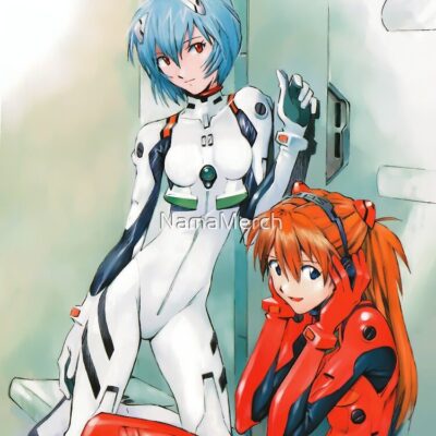 Alternative view of Rei And Asuka Neon Genesis Evangelion Art Tote Bag