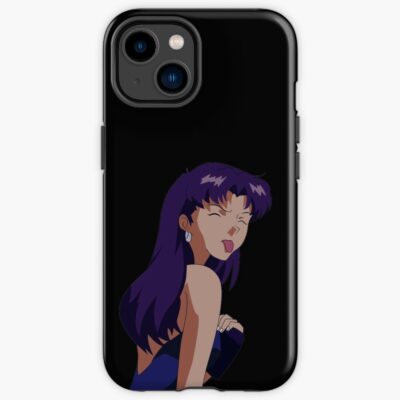 Misato Sticking Out His Tongue Iphone Case