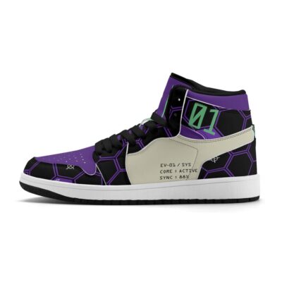 Alternative view of Shinji Ikari x Eva 01 - Neon Genesis Evangelion AJ1 Sneakers