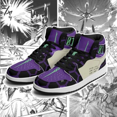 Shinji Ikari x Eva 01 - Neon Genesis Evangelion AJ1 Sneakers