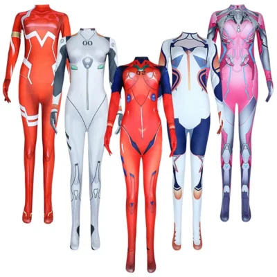 New Century Gospel Warrior Akira EVA jumpsuit Zerotwo02 Ayanami Cosplay