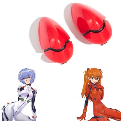 EVA 1 Pair Asuka Langley Soryu Red Hair Clips Ayanami Rei Headwear Anime Cosplay