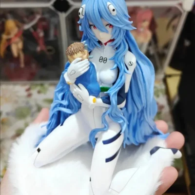 New Arrival Ayanami Rei Kneeling Pvc 15cm Model Statue Anime Figure Action Figurine