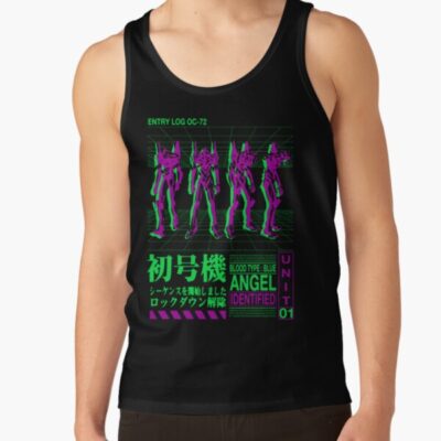 Trend Neon Genesis Evangelion Retro Vintage Tank Top