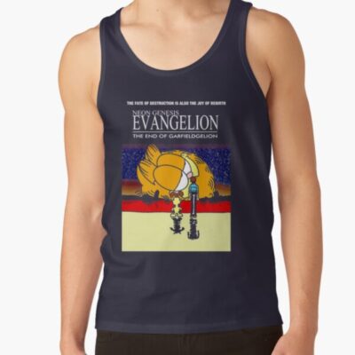 Alternative view of Neon Genesis Evangelion Garfield Tank Top