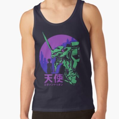 Alternative view of Neon Genesis Eva Retro Vintage Tank Top