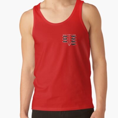 Alternative view of Neon Genesis Evangelion Seele Glitch Tank Top