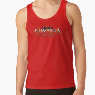 Alternative view of Anime Evangelion Logo Tank Top