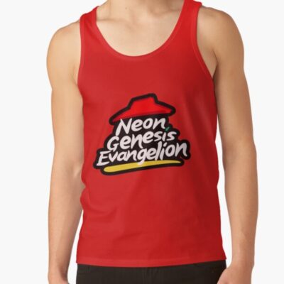 Alternative view of Neon Genesis Evangelion X Pizza Hut Tank Top