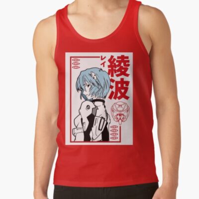 Alternative view of Rei Ayanami Neon Genesis Evangelion Perfect Gift Tank Top