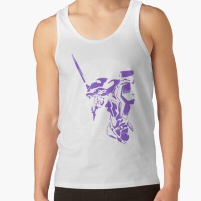 Alternative view of Hot Neon Genesis Evangelion Retro Vintage Tank Top