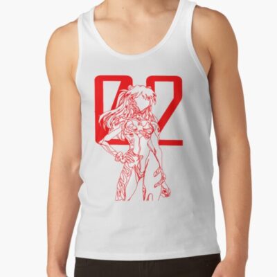 Asuka Langley Continous Line Artwork Tank Top