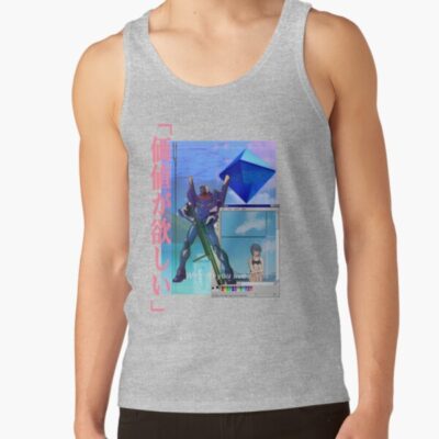 Alternative view of Rei Ayanami Vaporwave Tank Top