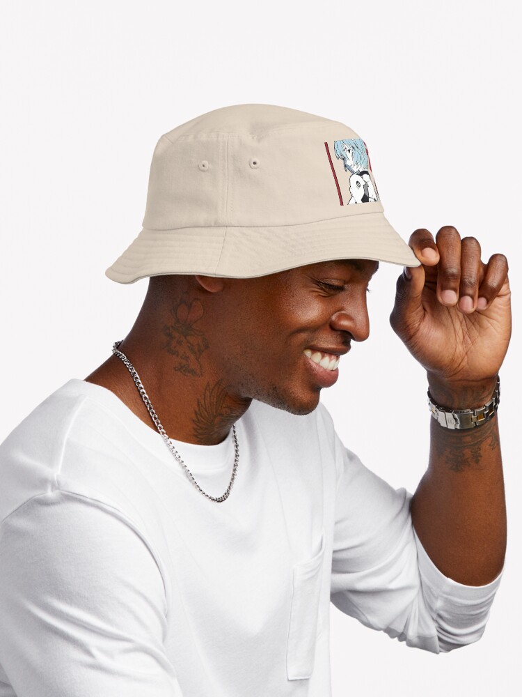 Rei Ayanami Red Style Bucket Hat - Image 3