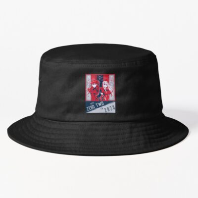 Politcal Evangelion Darling In The Franxx Crossover Tshirt Bucket Hat