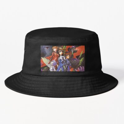 Neon Genesis Evangelion Characters Bucket Hat