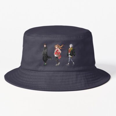 Neon Genesis Evangelion Characters Bucket Hat