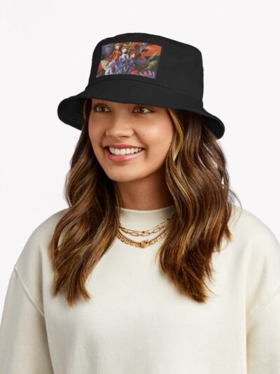 Alternative view of Neon Genesis Evangelion Characters Bucket Hat