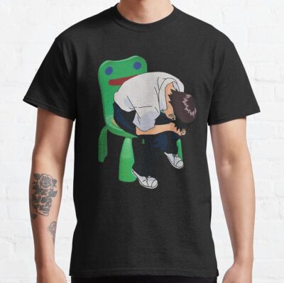 Shinji Ikari In The Froggy Chair T-Shirt
