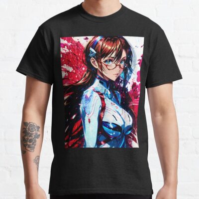 Makinami Mari Anime Abstract Neon Energy Sci Fi T-Shirt