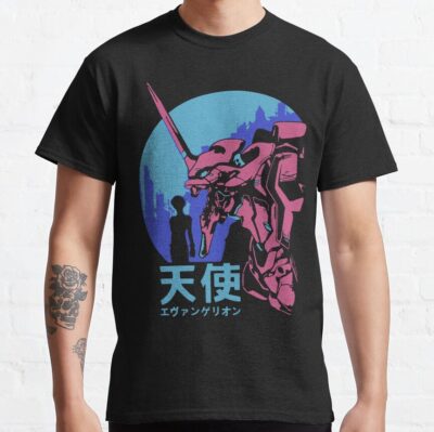 Trend Neon Genesis Evangelion Retro Vintage T-Shirt