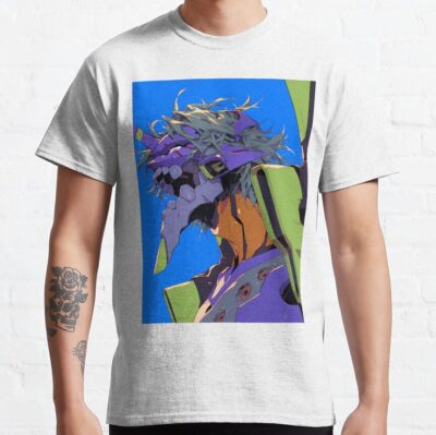 Alternative view of Evangelion Unit 01  Anime Berserk Mecha T-Shirt