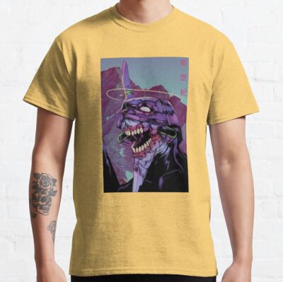 Alternative view of Evangelion Kanji Retro T-Shirt