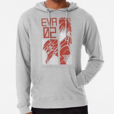 Alternative view of Neon Genesis Evangelion Retro Vintage Hoodie