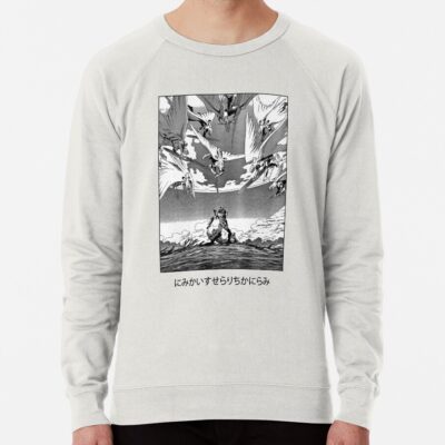 Neon Genesis Evangelion Manga Design White Sweatshirt