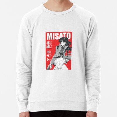 Alternative view of Misato Katsuragi Black Ver Sweatshirt