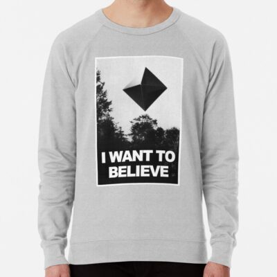 Alternative view of Ramiel I Want To Believe Neon Genesis Evangelion Sweatshirt