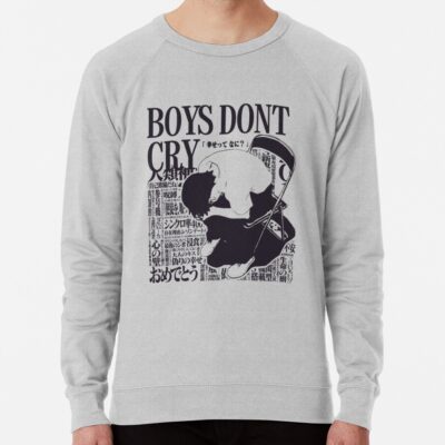 Alternative view of Neon Genesis Evangelion Shinji Ikari Boys Dont Cry Evangelion Sweatshirt