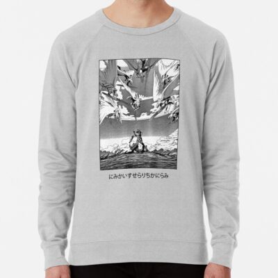 Alternative view of Neon Genesis Evangelion Manga Design White Sweatshirt