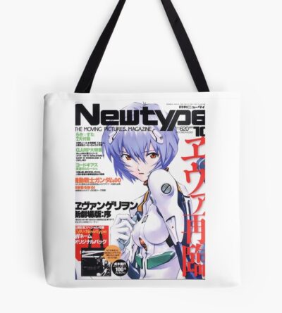 Evangelion Rei Ayanami Magazine Cover Tote Bag