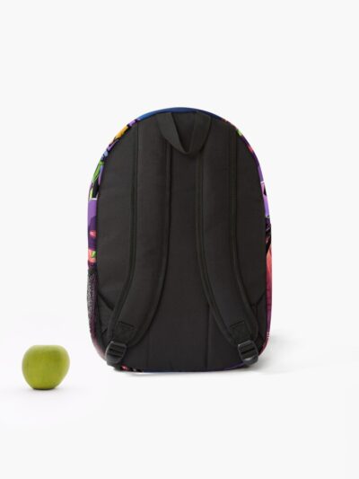 Alternative view of Unit 01 Neon Genesis Evangelion Anime Mecha Rooftop Night Backpack