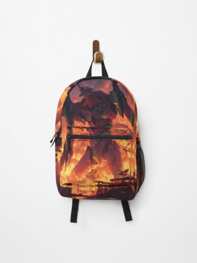 Neon Genesis Evangelion Anime Mecha Fire Destruction Chaos Backpack