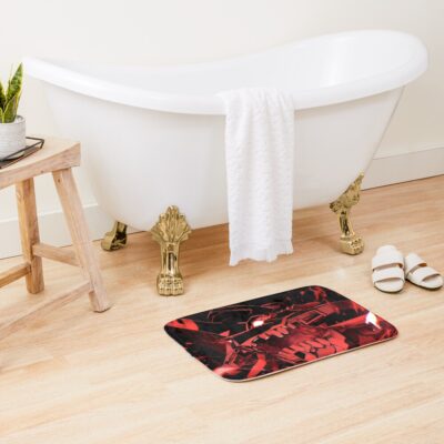 Alternative view of New Neon Genesis Evangelion Anime Mecha Red Darkness Bath Mat